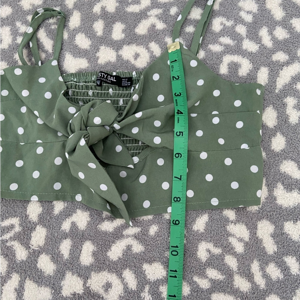 NASTY GAL POLKA DOT BRA TOP SIZE 8 - Picture 3 of 6